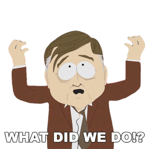 What Did We Do Harvey Brown Sticker - What Did We Do Harvey Brown South Park Stickers