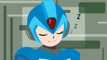 Mega Man X Sleeping GIF