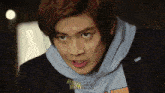 a close up of a man 's face with a watermark that says ' juju heishin '