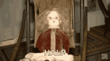 Halp Scared GIF - Halp Scared Doll GIFs