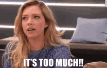 Bbcan Chelsea Bird GIF - Bbcan Chelsea Bird Its Too Much GIFs