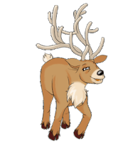Boldog Karácsonyt Deer Sticker