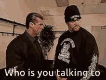Who Is You Talking To Undertaker GIF - Who Is You Talking To Undertaker Shrugs GIFs