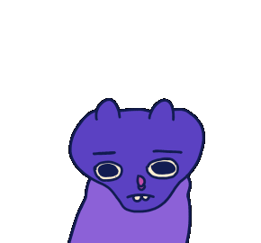 Mekamee Purple Cat Sticker - Mekamee Purple Cat Purple Stickers
