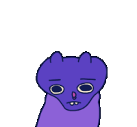 Mekamee Purple Cat Sticker - Mekamee Purple Cat Purple Stickers