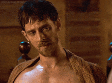 a shirtless man with a beard and a towel around his neck has lord-aldhelm gifs on the bottom