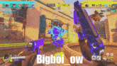 a screenshot of a video game with the words bigboi ow