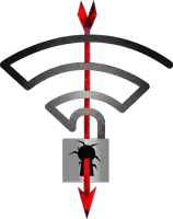 a red arrow is pointing at a padlock with a virus on it