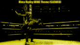 a poster of rhea ripley wwe theme slowed slowlicious lemon8