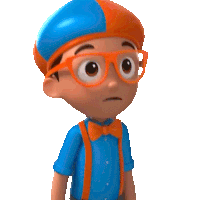 Covers Mouth Blippi Sticker - Covers Mouth Blippi Blippi Wonders - Educational Cartoons For Kids Stickers