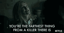 You Are The Farthest Thing From A Killer There Is Laura Linney GIF