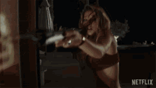 Defensive Whiskey GIF - Defensive Whiskey Madelyn Cline GIFs