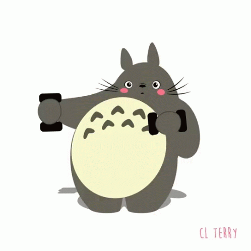 My Neighbor Totoro Working Out Gif My Neighbor Totoro Working Out Totoro Discover Share Gifs