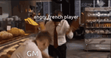 Baguette Angry French Player GIF - Baguette Angry French Player Bread GIFs