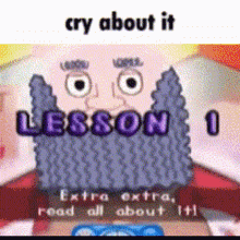 Cry About It Beard Burger Master GIF - Cry About It Beard Burger Master Parappa GIFs