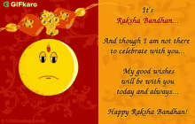 Happy Raksha Bandhan Gifkaro GIF - Happy Raksha Bandhan Gifkaro My Good Wishes Will Be With You Always GIFs