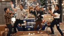 Throwing Money In The Air Icarly Friends GIF - Throwing Money In The Air Icarly Friends Celebrating GIFs