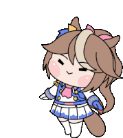 a cartoon drawing of a cat with a bow on its head