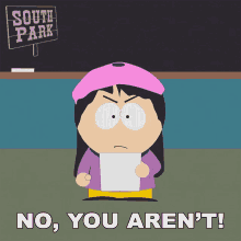 No You Arent Wendy Testaburger GIF - No You Arent Wendy Testaburger South Park GIFs