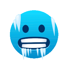 Cold Face Joypixels Sticker - Cold Face Joypixels So Cold Stickers
