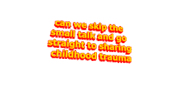Animated Text Small Talk Sticker - Animated Text Small Talk Skip Stickers
