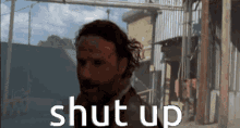 The Walking Dead Rick Grimes GIF - The Walking Dead Rick Grimes Shut Up GIFs