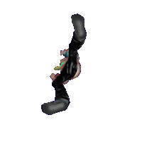 a person is doing a handstand in a video game .