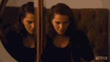 Looking At Your Reflection Tainámüller GIF - Looking At Your Reflection Tainámüller Veronica GIFs