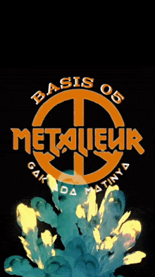 a poster for basis 05 metaleur with smoke coming out of the center