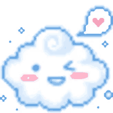 Cloud Wink GIF - Cloud Wink Hearts GIFs