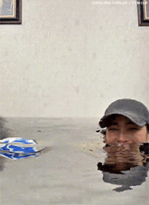 two people are swimming in a bathtub with the words lingling sirilak written on the bottom