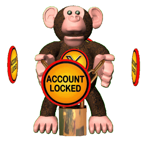 Account Locked Locked Account Sticker - Account Locked Locked Account Locked Out Stickers