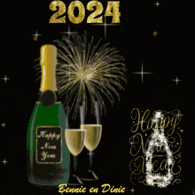 New Year Wishes 2024 Happy 2024 GIF
