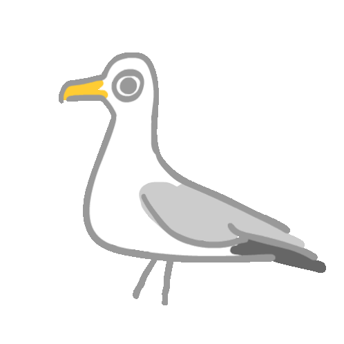 Gull чайка Sticker - Gull чайка Sea Bird Stickers