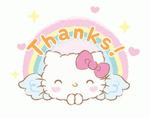 Thanks Hello Kitty Sticker - Thanks Hello Kitty Thank You - Discover ...