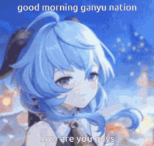 Ganyu Good Morning GIF