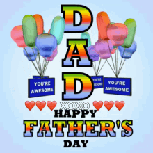 happy fathers day fathers day dad pop 3d gifs artist