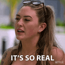 a woman says it 's so real in a netflix advertisement