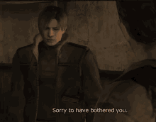 Sorry Sorry To Have Bothered You GIF - Sorry Sorry To Have Bothered You Resident_evil_4 GIFs