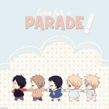Time For A Parade GIF - Parade Gakuen Babysitters Kotarou GIFs