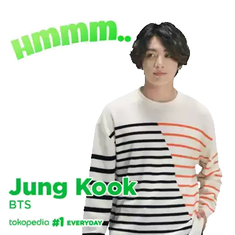 Hmmm Jung Kook Sticker - Hmmm Jung Kook Bts Stickers
