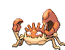 Kingler Crab Sticker - Kingler Crab Sprite Stickers
