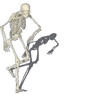 Skeleton Shaky Sticker - Skeleton Shaky Shadow - Discover & Share GIFs