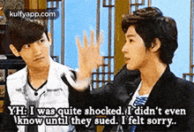 Yh: I Was Quite Shocked. I Didn'T Evenknow Until They Sued. I Felt Sorry...Gif GIF - Yh: I Was Quite Shocked. I Didn'T Evenknow Until They Sued. I Felt Sorry.. Changmin Person GIFs