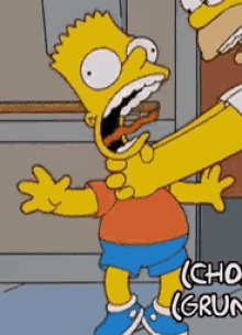 Bart Simpson Strangle GIF - Bart Simpson Strangle Choke GIFs