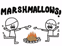 marshmallow kampvuur