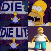 Die Die Lit GIF - Die Die Lit Simpsons Die Meme GIFs