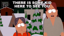 there is some kid here to see you chief running water south park s1e13 cartmans mom is a dirty slut
