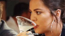 Less Talk GIF - Lets Drink Kourtney Kardashian Lemon Drop GIFs