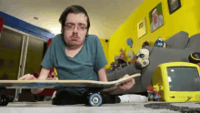 confused ricky berwick cat pro skater worried roll eyes